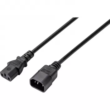 Sygonix SY-5044234 καλώδιο επέκτασης συσκευής ψύξης, C14 σε C13, 3,5 m, μαύρο