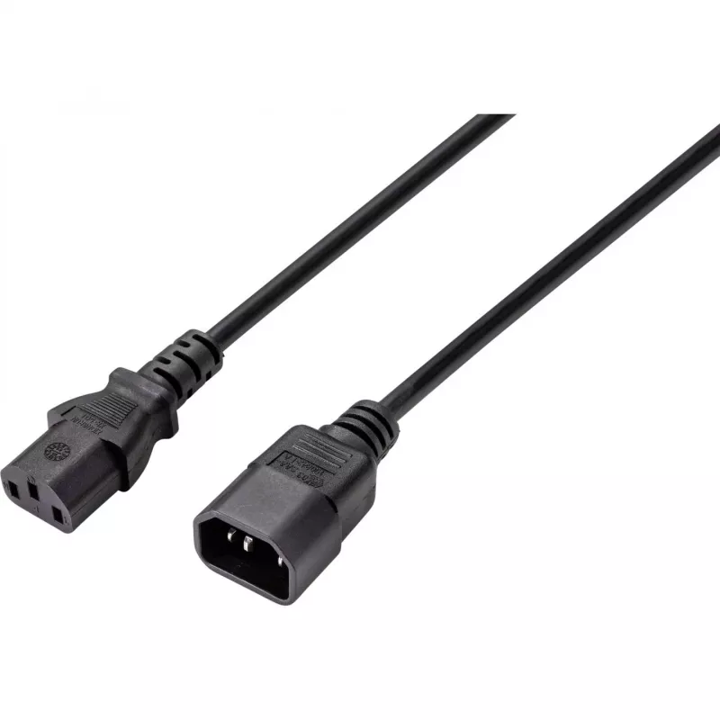 Sygonix SY-5044234 καλώδιο επέκτασης συσκευής ψύξης, C14 σε C13, 3,5 m, μαύρο