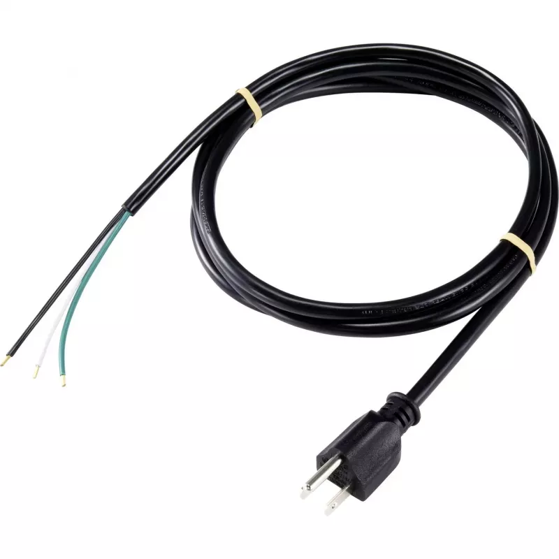Sygonix SY-5043454 καλώδιο σύνδεσης τροφοδοσίας μαύρο 2,00 m