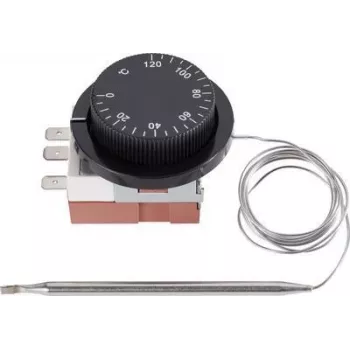SYGONIX εντοιχιζόμενος θερμοστάτης 0 έως +120°C, τριχοειδής αισθητήρας, 16A SPDT (SY-5044424)