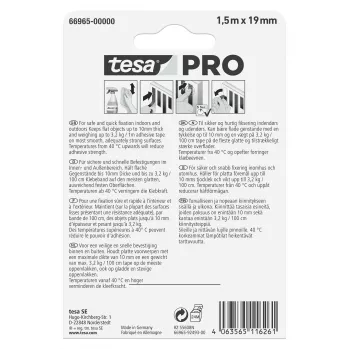 tesa Montage PRO Διαφανής 66965-00000-00 Ταινία συναρμολόγησης 1,5 m x 19 mm
