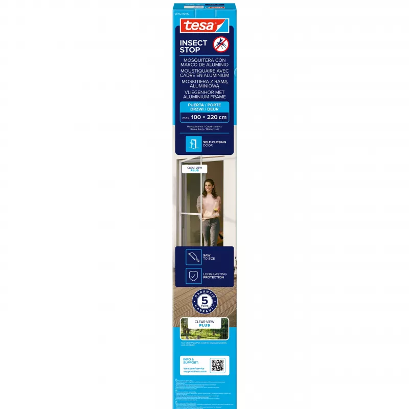 tesa Insect Stop Πόρτα σίτας εντόμων λευκή 1,0 x 2,2 m (55192-00100-00)