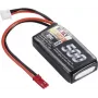 Reely πακέτο μπαταρίας LiPo 7,4 V 500 mAh 2S 25C Softcase με βύσμα BEC RE-7851726