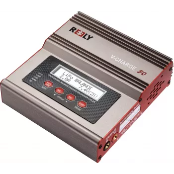 Reely V-Charge 50 φορτιστής πολλαπλών λειτουργιών 50W AC/DC LiPo NiMH NiCd Pb με balancer RE-8264340