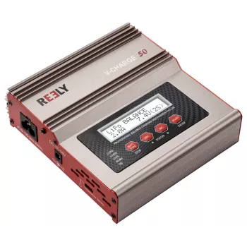 Reely V-Charge 50 φορτιστής πολλαπλών λειτουργιών 50W AC/DC LiPo NiMH NiCd Pb με balancer RE-8264340