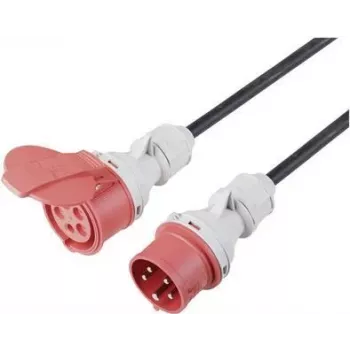 SYGONIX SY-5244050 αδιάβροχο καλώδιο προέκτασης 10m, 16A, IP44, μαύρο