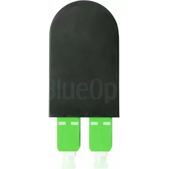 BLUELAN BlueOptics προσαρμογέας loopback οπτικής ίνας OM5 50/125µm πολυτροπικό SC/UPC duplex λιμεττοπράσινο κεραμικό ferrule -40°C έως +85°C (BOLBSCOM5)