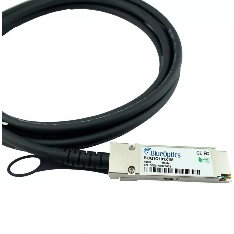 BlueLAN παθητικό QSFP112 Direct Attach καλώδιο, 400GBASE Ethernet, Infiniband, 1 μέτρο (BOQ1Q101X1M-BL)