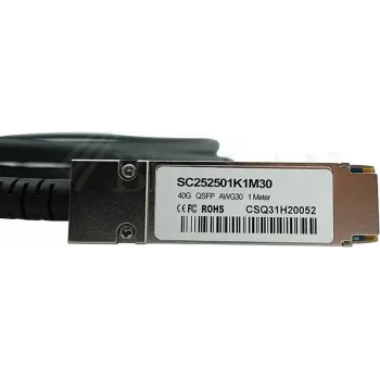 BlueLAN συμβατό με H3C LSWM1QSTK2 QSFP+ Direct Attach καλώδιο χαλκού, 40GBASE-CR4, 5 m, 28 AWG, παθητικό Twinax LSWM1QSTK2-BL