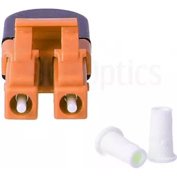 BLUELAN BlueOptics προσαρμογέας loopback οπτικής ίνας OM2 LC/UPC Duplex κεραμικό ferrule -40°C έως +85°C (BOLBLCOM2)