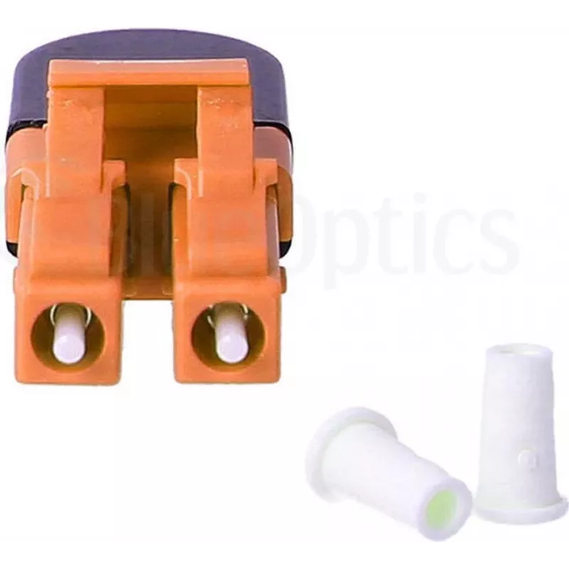 BLUELAN BlueOptics προσαρμογέας loopback οπτικής ίνας OM2 LC/UPC Duplex κεραμικό ferrule -40°C έως +85°C (BOLBLCOM2)