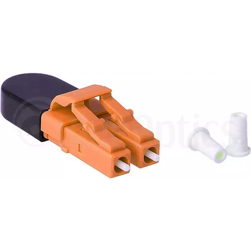 BLUELAN BlueOptics προσαρμογέας loopback οπτικής ίνας OM2 LC/UPC Duplex κεραμικό ferrule -40°C έως +85°C (BOLBLCOM2)