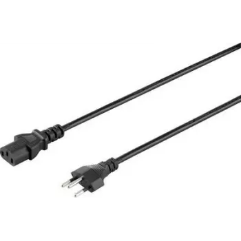 Sygonix SY-5042720 καλώδιο τροφοδοσίας IEC C13, CEE 7/7 γωνιακό βύσμα Schuko σε υποδοχή IEC C13, 2 m, μαύρο