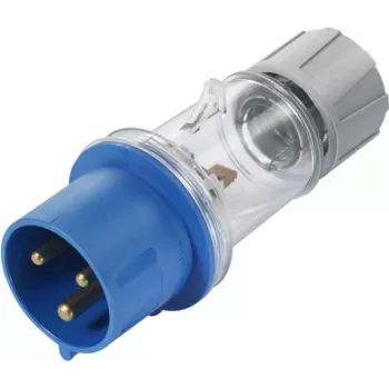Sygonix SY-5871534 CEE-CARA αρσενικό βύσμα 32 A 3-πολικό 230 V/AC IP44 διαφανές