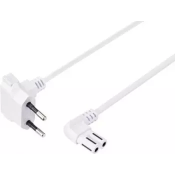 Sygonix SY-5043434 καλώδιο τροφοδοσίας CEE 7/16 σε IEC C7 λευκό 1,5 m