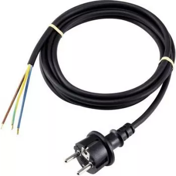 Sygonix SY-5043464 καλώδιο τροφοδοσίας μαύρο 3,00 m