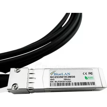 BlueLAN 40G QSFP+ σε 4x10G SFP+ παθητικό καλώδιο Direct-Attach Breakout, 5m, 26 AWG, συμβατό με NVIDIA L45593-D178-B50 L45593-D178-B50-BL