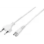 Sygonix SY-5044218 καλώδιο τροφοδοσίας λευκό 1,8m Schuko σε Schuko 16A
