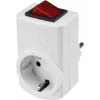 Sygonix SY-5045292 διακόπτης προσαρμογέα Schuko λευκό