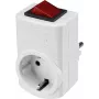 Sygonix SY-5045292 διακόπτης προσαρμογέα Schuko λευκό