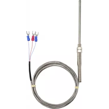 Sygonix M8 PT100 αισθητήρας θερμοκρασίας 3 συρμάτων, -50 έως 300 °C, ανοξείδωτο ατσάλι, IP67, καλώδιο σιλικόνης 2 m SY-6085070