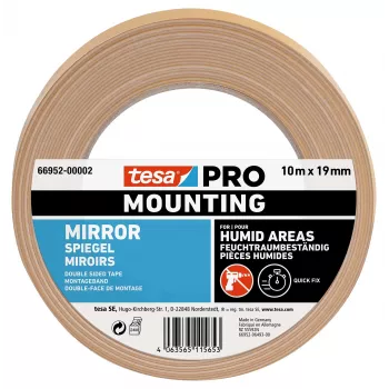 tesa Montage PRO ταινία τοποθέτησης καθρέφτη λευκή 10 m x 19 mm 66952-00002-00