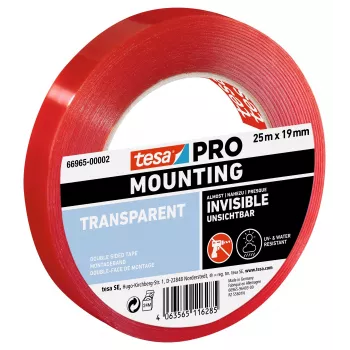 tesa Montage PRO διαφανής ταινία συναρμολόγησης 25 m x 19 mm 66965-00002-00