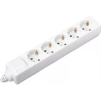 SYGONIX SY-4744418 Πολύπριζο 3 θέσεων Schuko, καλώδιο 1,5 m, Λευκό, χωρίς διακόπτη