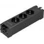 Sygonix SY-6872234 Μονάδα πρίζας 3 θέσεων χωρίς διακόπτη μαύρο