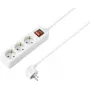 Sygonix SY-4890990 Πολύπριζο με διακόπτη λευκό Schuko 3 θέσεων 1,5 m