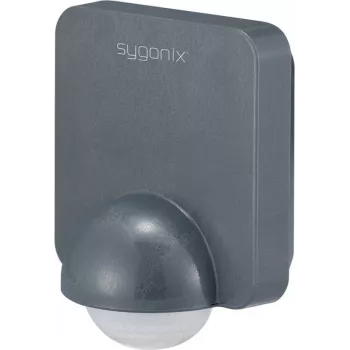 Sygonix SY-5836536 Επιτοίχιος ανιχνευτής κίνησης PIR 360° ρελέ σκούρο γκρι IP54