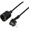 Sygonix SY-7165294 Καλώδιο επέκτασης 16 A μαύρο 3,00 m H05VV-F 3G 1,5 mm²