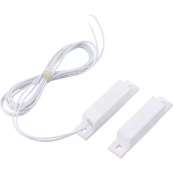 Sygonix SY-6056896 Μαγνητική επαφή NC 24 V/DC Λευκό για πόρτες/παράθυρα max. 15 mm