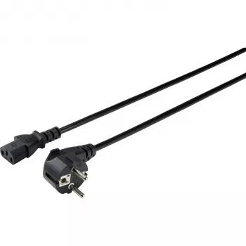 Sygonix SY-5043450 Καλώδιο τροφοδοσίας IEC C13, CEE 7/7 σε IEC C13, 3 m, Μαύρο