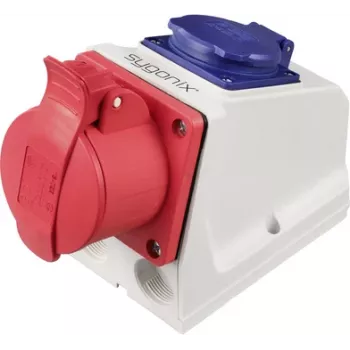Sygonix SY-6271370 Επίτοιχη πρίζα CEE 16 A 5πολική 415 V/AC IP44 Κόκκινο