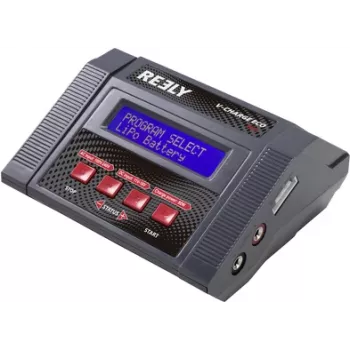Reely V-Charger ECO 80 Πολυλειτουργικός φορτιστής μπαταρίας RC 80W AC/DC LiPo LiIon LiHV NiMH NiCd Pb Pb-Ca RE-7570029