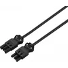 Sygonix SY-6676360 Καλώδιο επέκτασης Μαύρο 1,5 m Schuko