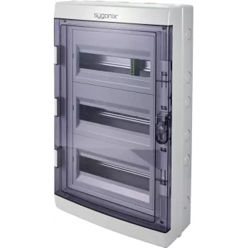 Sygonix SY-6696062 Ερμάριο διανομής επιτοίχιο, 36 μονάδες, 3 σειρές, Λευκό