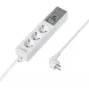 Sygonix SY-4675078 Πολύπριζο με ψηφιακό χρονοδιακόπτη, 3 υποδοχές Schuko, καλώδιο 1,5 m, Λευκό