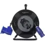 Sygonix SY-6684366 καρούλι καλωδίου μαύρο CEE Caravan βύσμα 25m H07RN-F 3G2.5