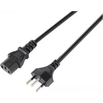 Sygonix SY-5243896 καλώδιο σύνδεσης συσκευής CEE 7/7 σε IEC C13 γωνιακό 5 m μαύρο