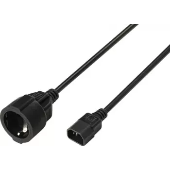 Sygonix SY-7154200 Καλώδιο επέκτασης IEC C14 σε C13 0,30 m Μαύρο