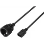 Sygonix SY-7154200 Καλώδιο επέκτασης IEC C14 σε C13 0,30 m Μαύρο