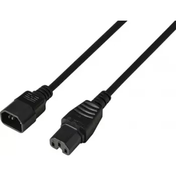 Sygonix SY-7154356 Καλώδιο τροφοδοσίας CEE 7/7 σε IEC C13 1,8 m Μαύρο