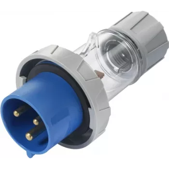 Sygonix SY-5873150 Βύσμα CEE Caravan 32 A 3-πολικό 230 V/AC IP67 Διαφανές
