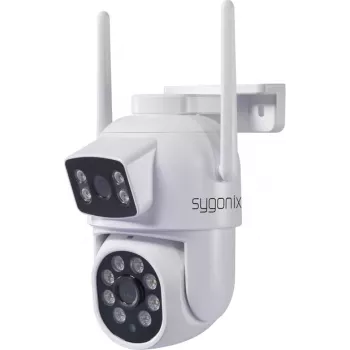 Sygonix SY-6271366 Full HD PTZ Εξωτερική WLAN IP κάμερα, περιστροφή 355°, κλίση 90°, IP65, αμφίδρομος ήχος, MicroSD έως 128GB, νυχτερινή όραση