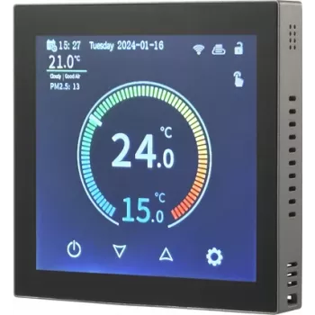 Sygonix SY-6052180 WiFi θερμοστάτης χώρου χωνευτός με εβδομαδιαίο πρόγραμμα και έλεγχο μέσω app μαύρο