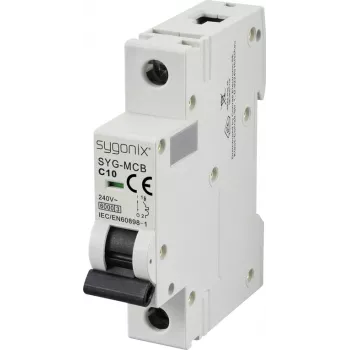 Sygonix SY-6440888 SYG-MCB 1P C10 6kA Διακόπτης προστασίας γραμμής 10 A 240 V/AC