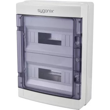 Sygonix SY-6696060 Επιφανειακός μικρός πίνακας διανομής, 24 modules, 2 σειρές, IP40, λευκό