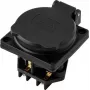 Sygonix SY-6746374 Πρίζα Schuko IP44 μαύρο